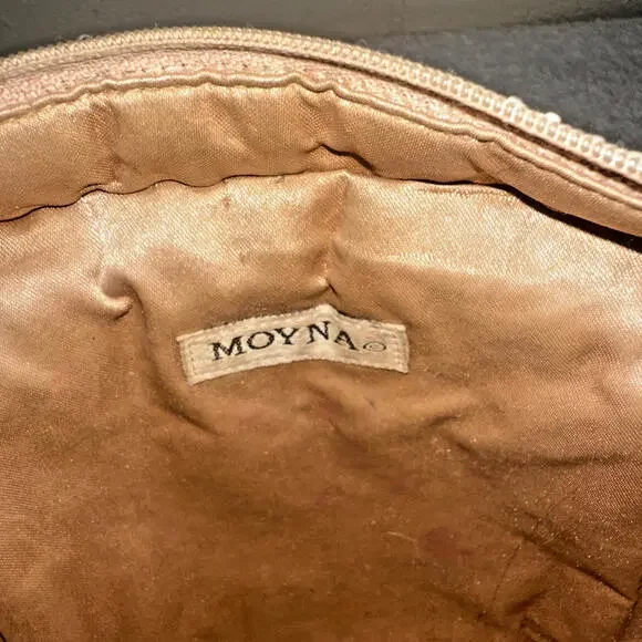 Moyna Colorful Beaded Butterfly Pattern Crossbody(very long strap) Purse Bag - Picture 10 of 14